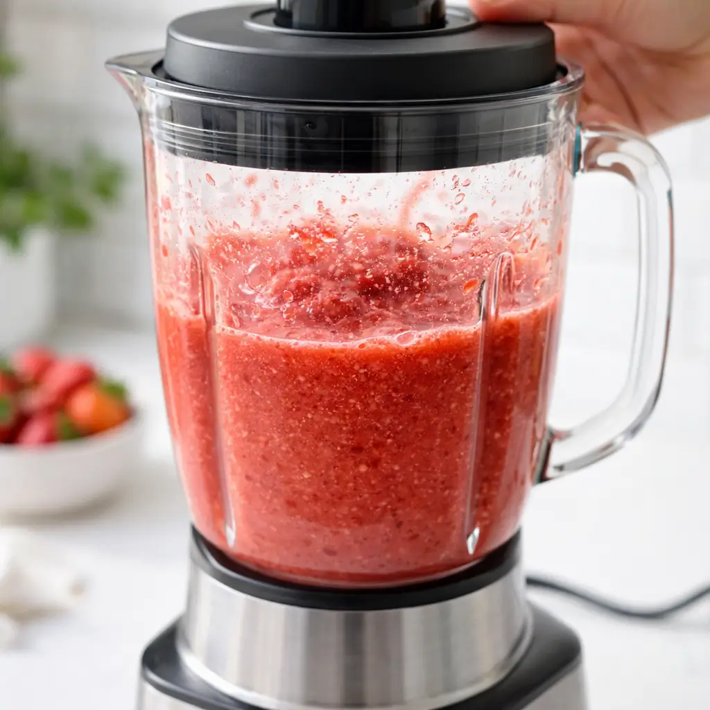 creamy strawberry apple punch