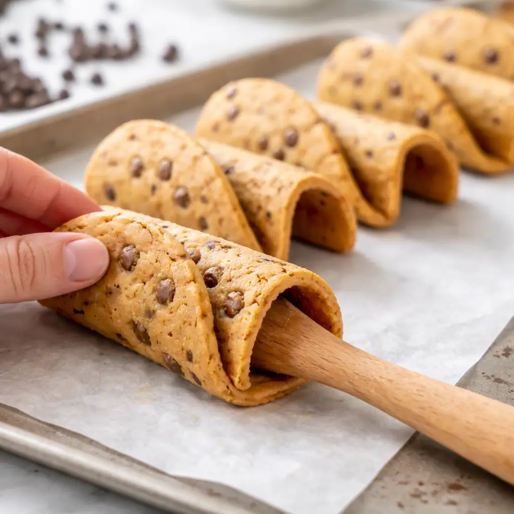 cheesecake cookie dough tacos
