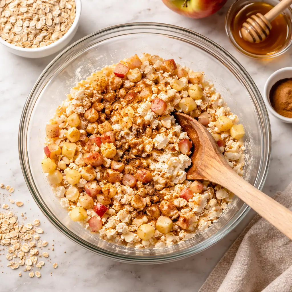 cinnamon apple cottage cheese bites