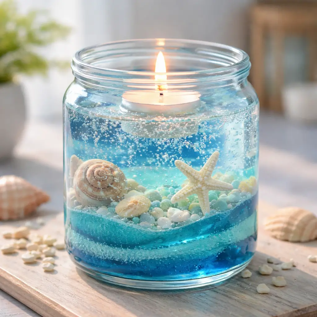 gelatin candle wax decorative DIY candle